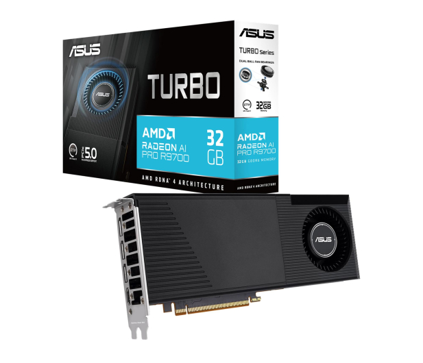 ASUS Radeon AI PRO R9700 Turbo 32GB GDDR6 - 1370893 - zdjęcie